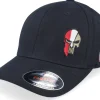 Flexfit-Army Head Poland Army Skull Wooly Combed Flexfit - Black