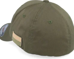 Fashion Army Head Poland Army Skull Olive Wooly Combed Flexfit - Green
