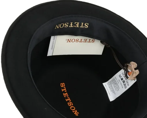 Pork Pie Hats-Stetson Pork Pie Woolfelt Black -