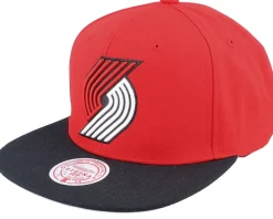 Snapback-Mitchell & Ness Portland Trail Blazers Core Basic Red/Black Snapback -