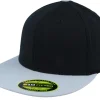 Blanks-Flexfit Premium 210 2-Tone /Grey Fitted - Black