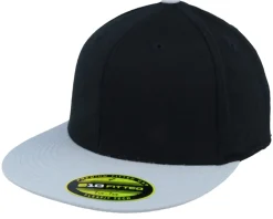 Blanks-Flexfit Premium 210 2-Tone /Grey Fitted - Black