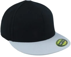 Blanks-Flexfit Premium 210 2-Tone /Grey Fitted - Black