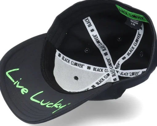 New Black Clover Premium Clover 51 Black/green Clover Flexfit -