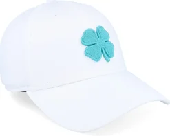 Clearance Black Clover Premium Clover 118 White W Cabo Blue Clover Flexfit -