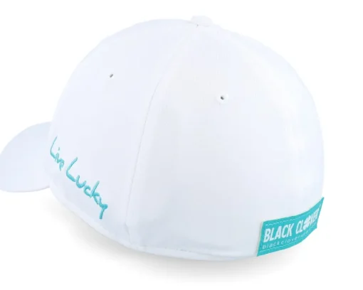 Clearance Black Clover Premium Clover 118 White W Cabo Blue Clover Flexfit -