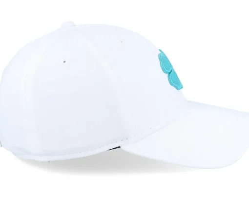 Clearance Black Clover Premium Clover 118 White W Cabo Blue Clover Flexfit -