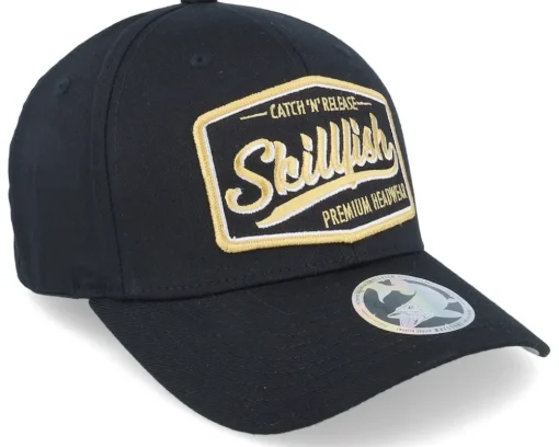 Discount Skillfish Premium Fishing Wooly Combed Black Flexfit -