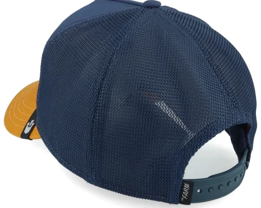 Trucker-Goorin Bros. Premium Pantera Indigo/Yellow A-Frame Trucker -