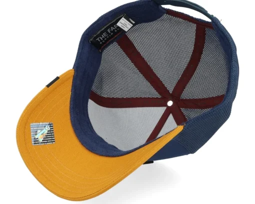 Trucker-Goorin Bros. Premium Pantera Indigo/Yellow A-Frame Trucker -