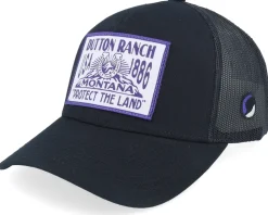 Trucker-Yellowstone Protect The Land Black A-Frame Trucker -
