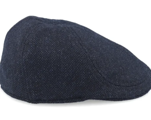 Flat Caps-Wigéns Pub Cap Navy Flat Cap - Blue