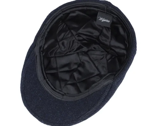 Flat Caps-Wigéns Pub Cap Navy Flat Cap - Blue