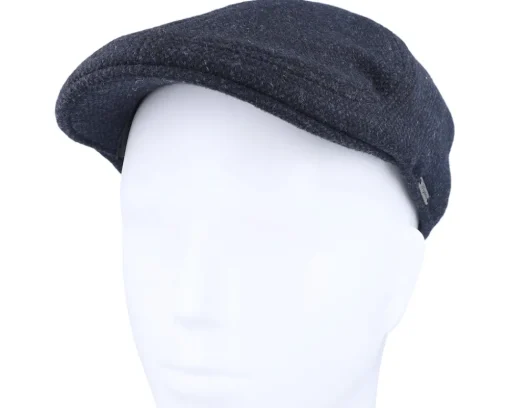 Flat Caps-Wigéns Pub Cap Navy Flat Cap - Blue