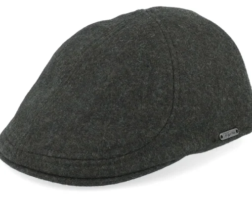 Online Wigéns Pub Cap Olive Melange Flat Cap -