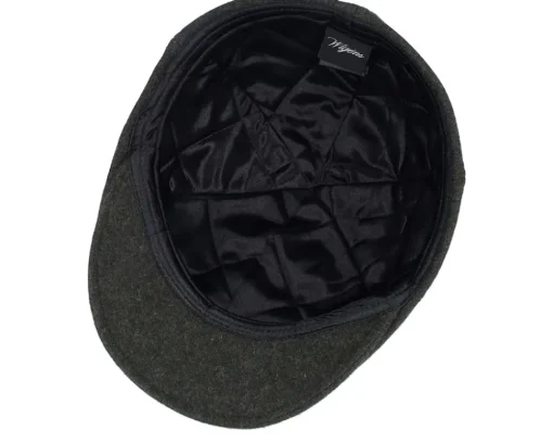 Online Wigéns Pub Cap Olive Melange Flat Cap -