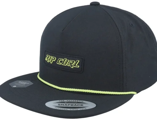 Snapback-Rip Curl Quick Dry Cap Black Snapback -