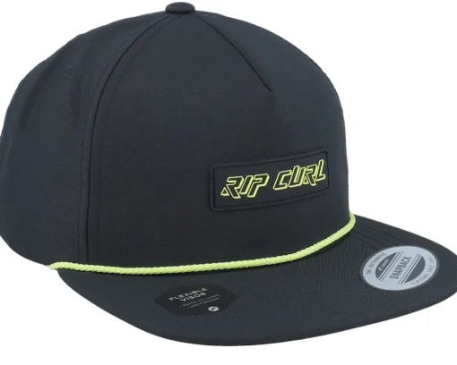 Snapback-Rip Curl Quick Dry Cap Black Snapback -