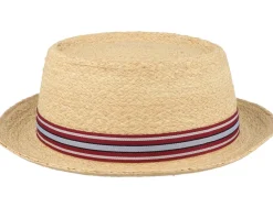 Pork Pie Hats-Stetson Raffia Beige Pork Pie -