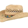 Straw Hat-Stetson Raffia Festival Beige Western Straw Hat -