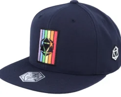 Sale Critiql Hit Rainbow D20 Patch Navy Snapback -