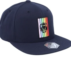 Sale Critiql Hit Rainbow D20 Patch Navy Snapback -