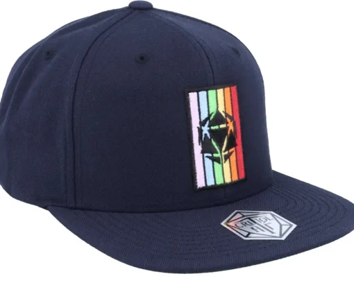 Sale Critiql Hit Rainbow D20 Patch Navy Snapback -