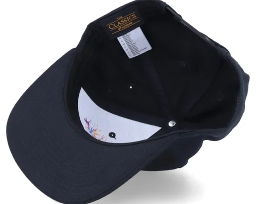Snapback-Origami Rainbow Paper Unicorn Black Snapback -