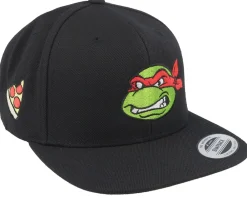 Snapback-TMNT Raphael Face Snapback - Black