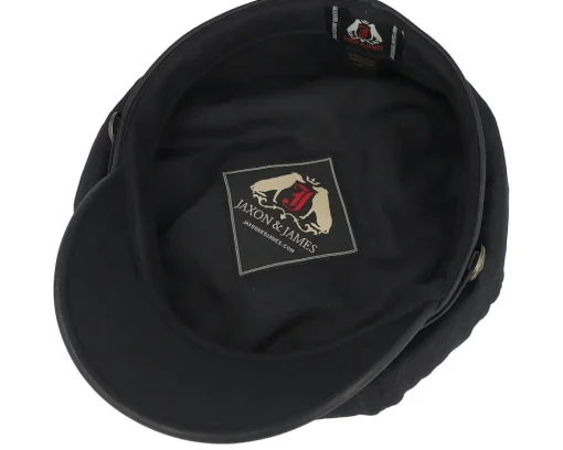 Sale Jaxon & James Rebel Motorcycle Cap Black Vega Cap -