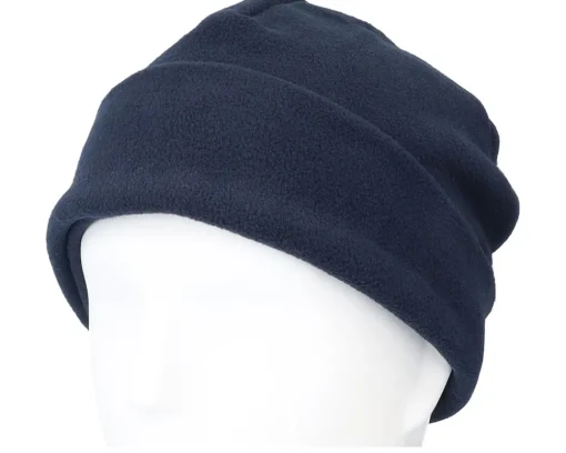 Organic Beanies-Beechfield Recycled Fleece French Navy Cuff - Blue