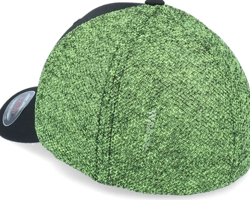 Flexfit | Blanks-Flexfit Recycled Mesh Melange Black/Neon Yellow Trucker -