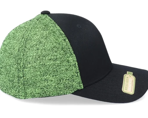Flexfit | Blanks-Flexfit Recycled Mesh Melange Black/Neon Yellow Trucker -