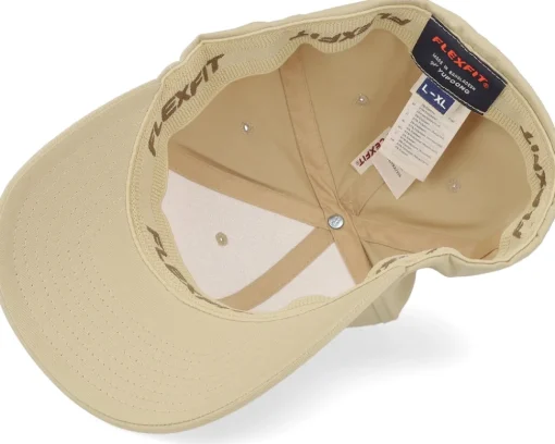 Blanks | Organic Caps-Flexfit Recycled Polyester Khaki - Beige