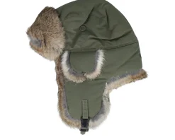 Trapper-MJM Hats Recycled Taslan Army/Hare Trapper -