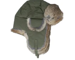 Trapper-MJM Hats Recycled Taslan Army/Hare Trapper -