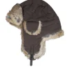 Hot MJM Hats Recycled Taslan Brown/Hare Trapper -