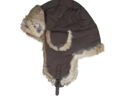Hot MJM Hats Recycled Taslan Brown/Hare Trapper -