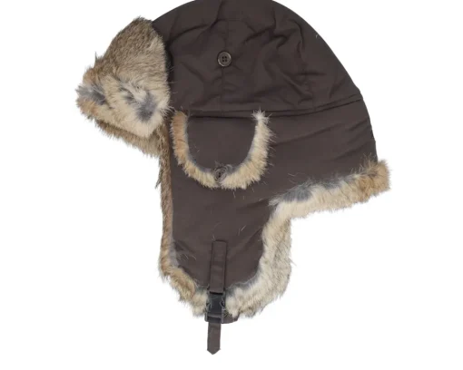 Hot MJM Hats Recycled Taslan Brown/Hare Trapper -
