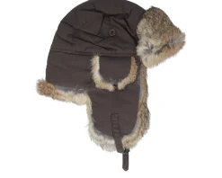 Hot MJM Hats Recycled Taslan Brown/Hare Trapper -