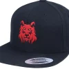 Snapback-Iconic Red Lion Logo Black Snapback -