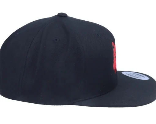 Snapback-Iconic Red Lion Logo Black Snapback -