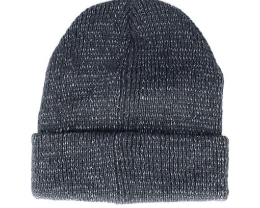 Clearance Beechfield Reflective Graphite Cuff Blank Beanie - Grey