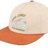 Outlet Santa Cruz Retreat Cap Unbleached Beige/Orange Snapback -