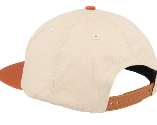 Outlet Santa Cruz Retreat Cap Unbleached Beige/Orange Snapback -