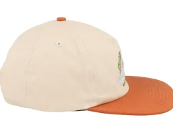 Outlet Santa Cruz Retreat Cap Unbleached Beige/Orange Snapback -