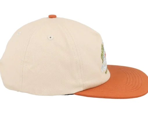 Outlet Santa Cruz Retreat Cap Unbleached Beige/Orange Snapback -