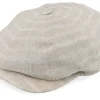 Flat Caps-Wigéns Retro Cap Ecru Newsboy Flat Cap -