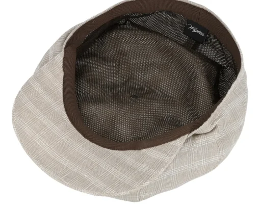Flat Caps-Wigéns Retro Cap Ecru Newsboy Flat Cap -