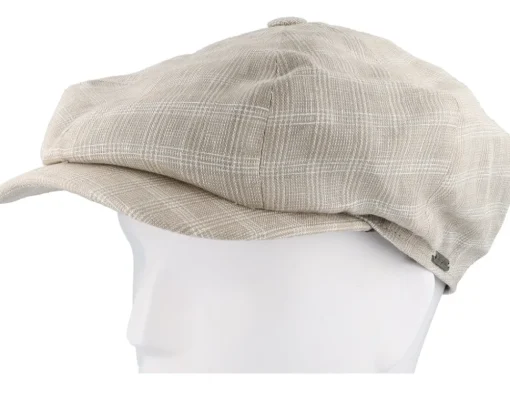 Flat Caps-Wigéns Retro Cap Ecru Newsboy Flat Cap -